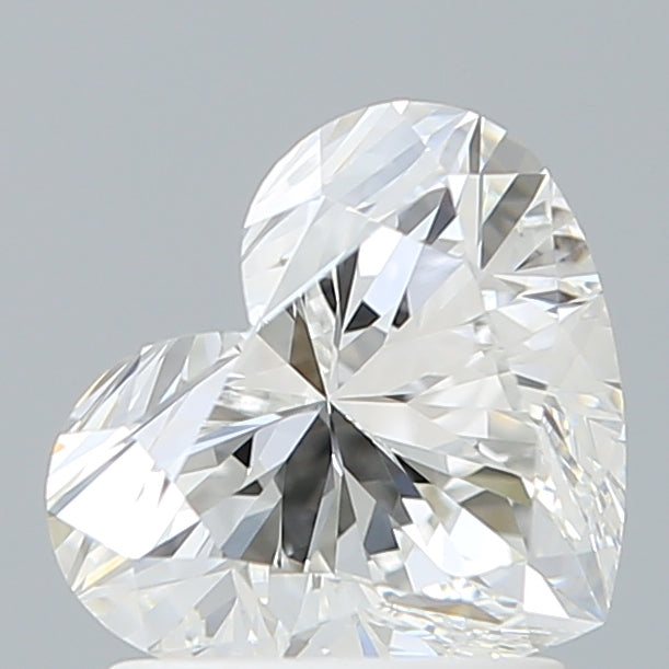 1.60 Carat Heart Shaped, Ideal Cut, E Color, VVS2 Clarity, IGI Certified Lab Grown Diamond