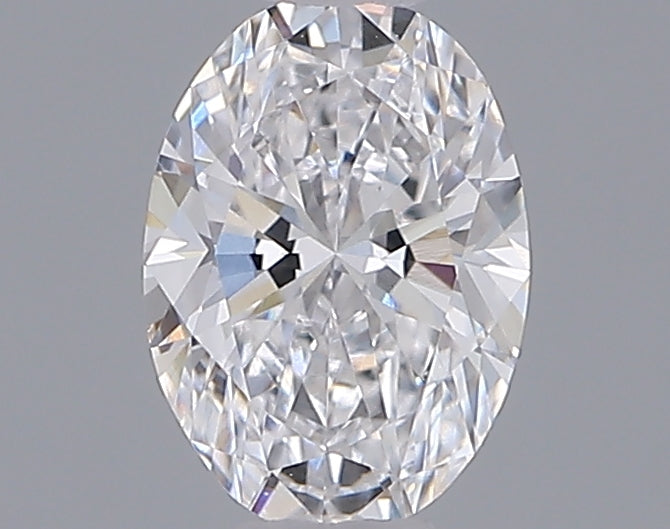 0.53 Carat Oval Shaped, Ideal Cut, D Color, VVS2 Clarity, IGI Certified Lab Grown Diamond