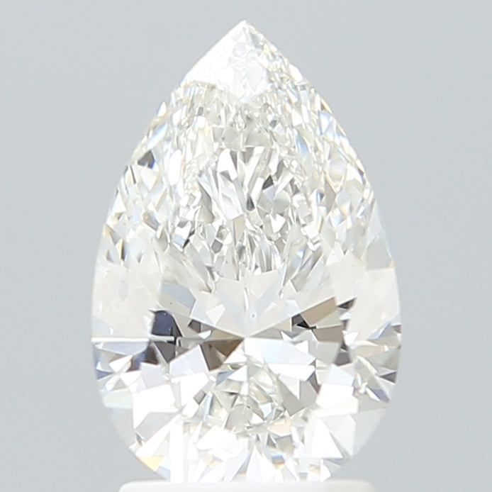 2.08 Carat Pear Shaped, Ideal Cut, F Color, VVS2 Clarity, IGI Certified Lab Grown Diamond