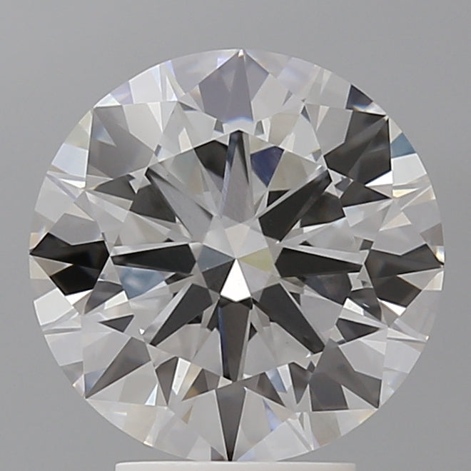 4.00 Carat Round Shaped, Excellent Cut, F Color, VS1 Clarity, IGI Certified Lab Grown Diamond