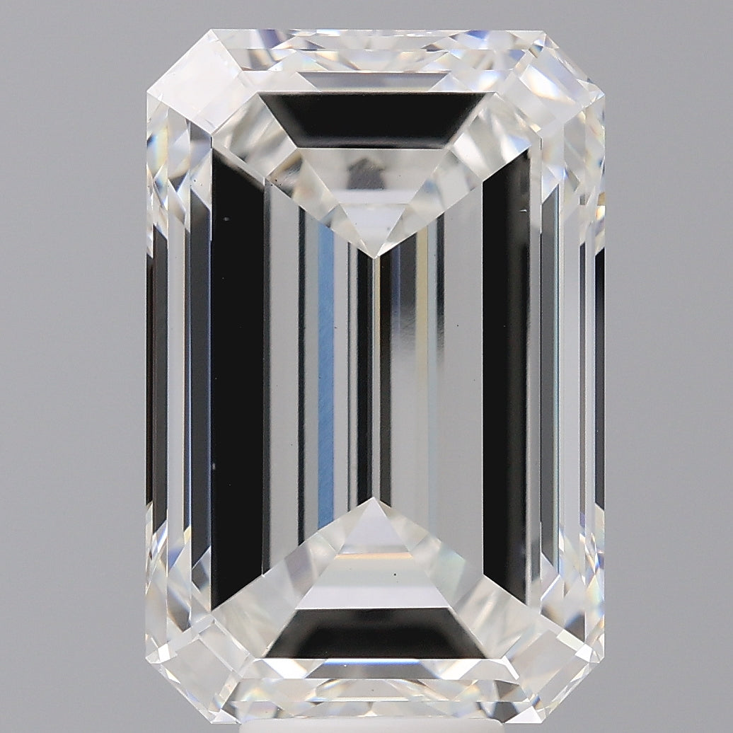 11.54 Carat Emerald Shaped, Excellent Cut, F Color, VS1 Clarity, IGI Certified Lab Grown Diamond