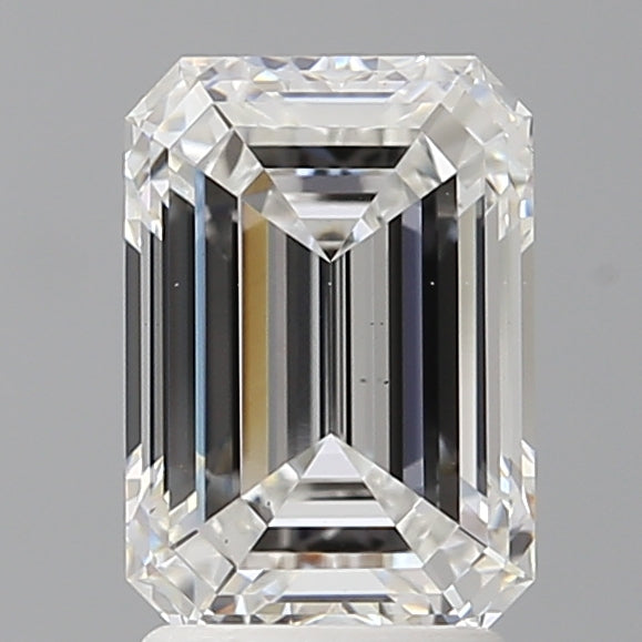 2.60 Carat Emerald Shaped, Ideal Cut, E Color, VS1 Clarity, IGI Certified Lab Grown Diamond