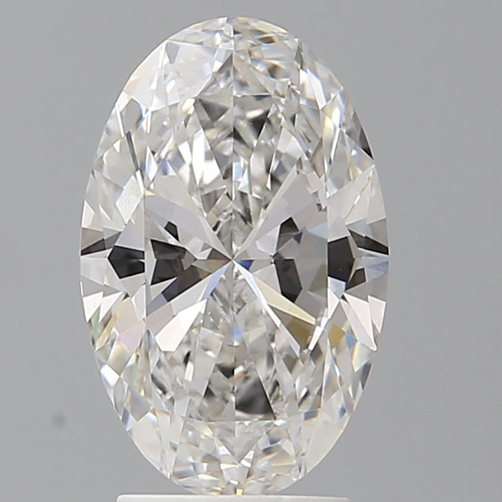 3.00 Carat Oval Shaped, Ideal Cut, F Color, VVS2 Clarity, IGI Certified Lab Grown Diamond