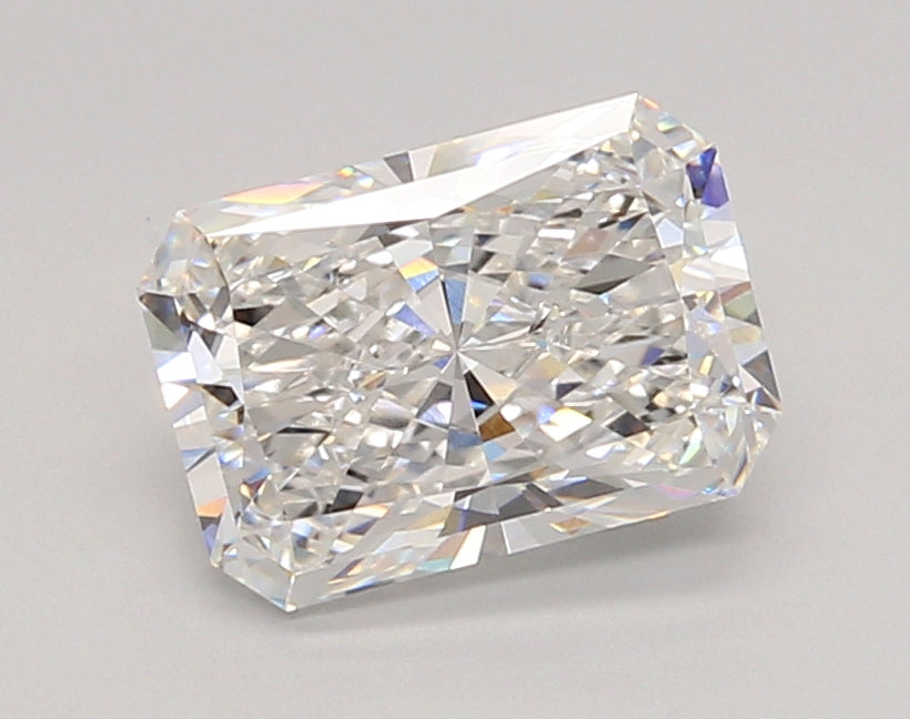 2.04 Carat Radiant Shaped, Ideal Cut, E Color, VVS1 Clarity, IGI Certified Lab Grown Diamond