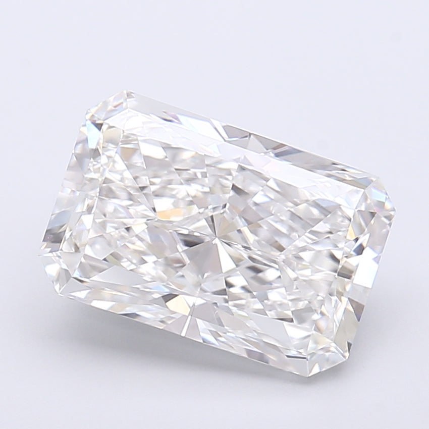 4.05 Carat Radiant Shaped, Very Good Cut, E Color, VVS2 Clarity, IGI Certified Lab Grown Diamond