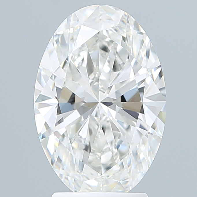 3.08 Carat Oval Shaped, Excellent Cut, F Color, VVS2 Clarity, IGI Certified Lab Grown Diamond