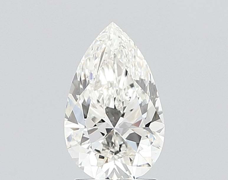 1.76 Carat Pear Shaped, Ideal Cut, G Color, VVS1 Clarity, IGI Certified Lab Grown Diamond