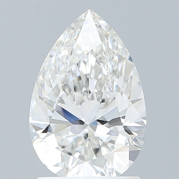 1.59 Carat Pear Shaped, Ideal Cut, E Color, VVS2 Clarity, IGI Certified Lab Grown Diamond