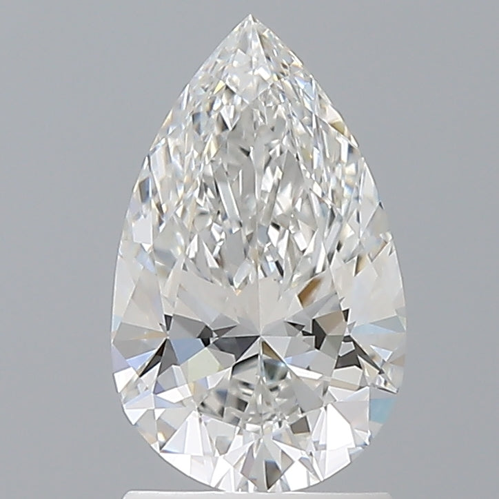1.60 Carat Pear Shaped, Ideal Cut, E Color, VVS2 Clarity, IGI Certified Lab Grown Diamond