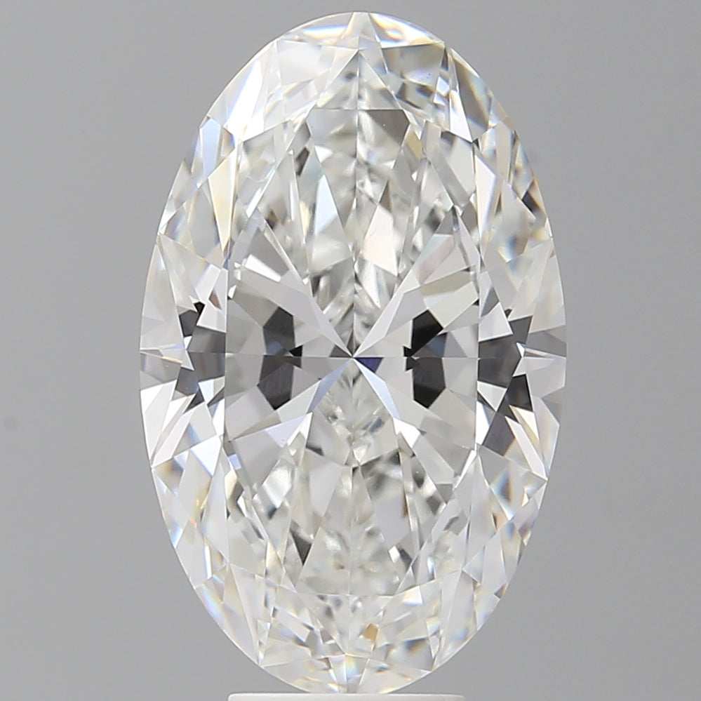 7.58 Carat Oval Shaped, Ideal Cut, E Color, VVS2 Clarity, IGI Certified Lab Grown Diamond