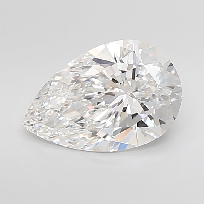 4.05 Carat Pear Shaped, Very Good Cut, E Color, VVS2 Clarity, IGI Certified Lab Grown Diamond