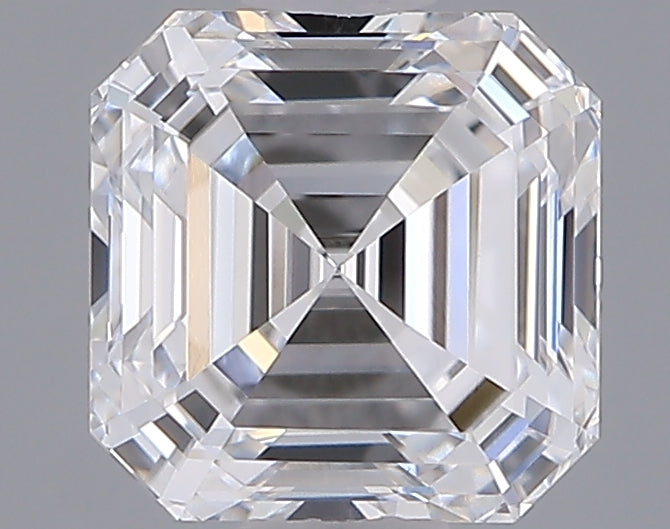 1.04 Carat Asscher Shaped, Ideal Cut, D Color, VVS2 Clarity, IGI Certified Lab Grown Diamond