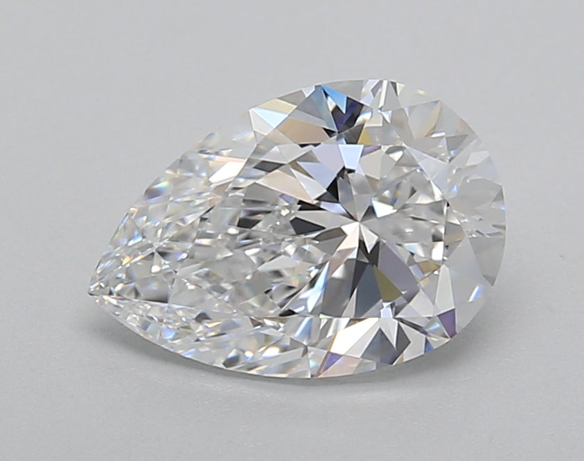 1.52 Carat Pear Shaped, Very Good Cut, D Color, VVS2 Clarity, IGI Certified Lab Grown Diamond