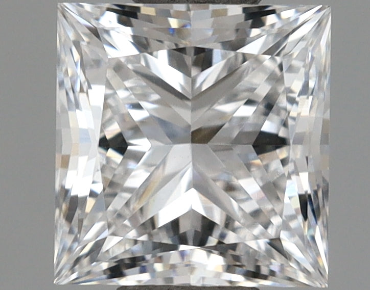 1.00 Carat Princess Shaped, Ideal Cut, D Color, VVS1 Clarity, IGI Certified Lab Grown Diamond