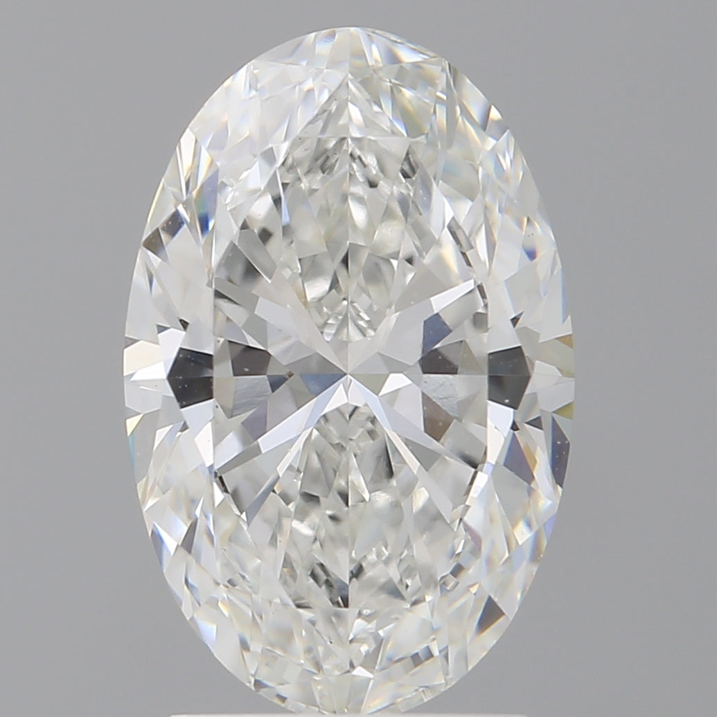 2.60 Carat Oval Shaped, Ideal Cut, F Color, VVS2 Clarity, IGI Certified Lab Grown Diamond