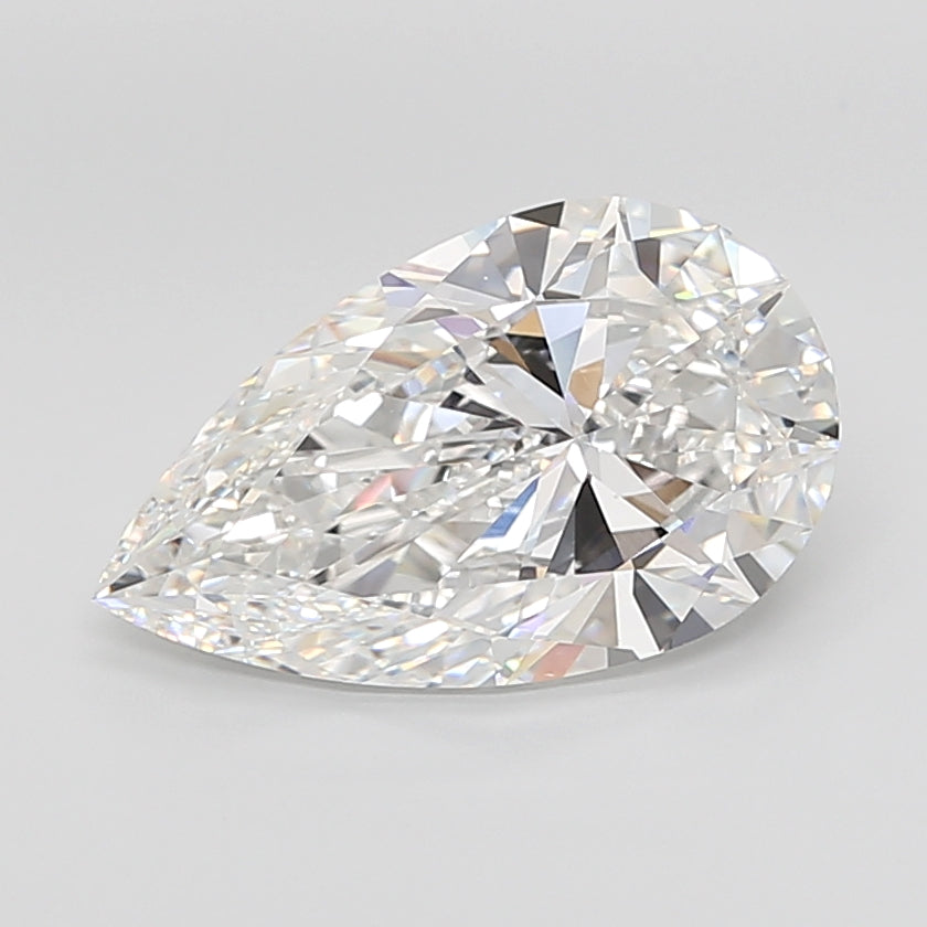 10.04 Carat Pear Shaped, Ideal Cut, F Color, VVS2 Clarity, IGI Certified Lab Grown Diamond