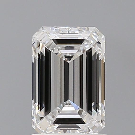 1.58 Carat Emerald Shaped, Ideal Cut, D Color, VS1 Clarity, IGI Certified Lab Grown Diamond