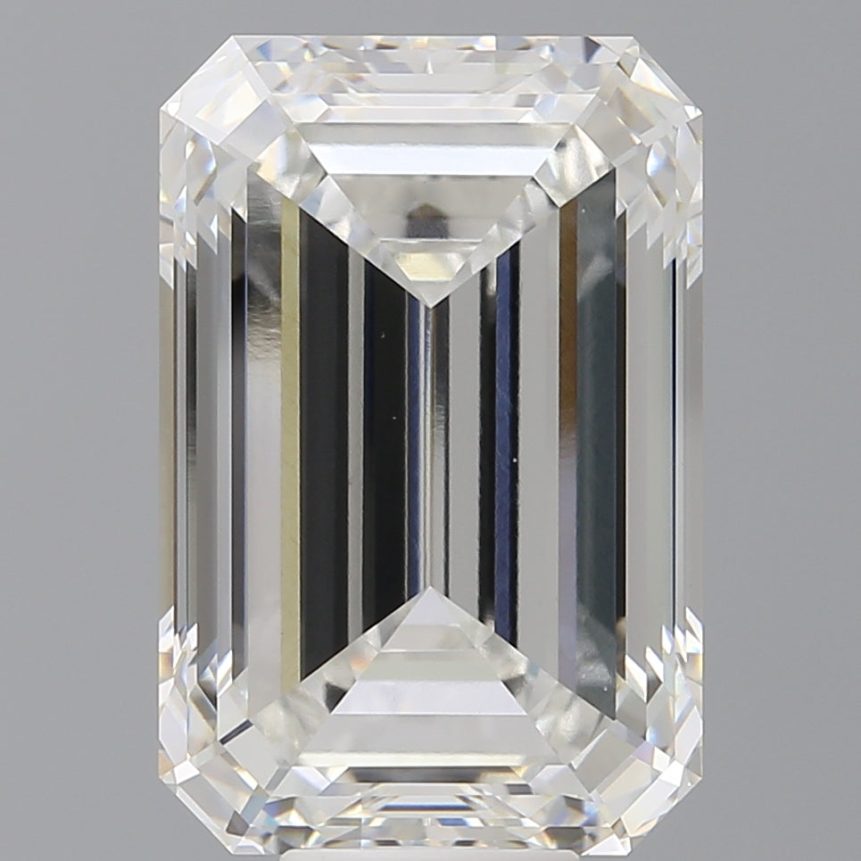 12.58 Carat Emerald Shaped, Ideal Cut, F Color, VVS2 Clarity, IGI Certified Lab Grown Diamond