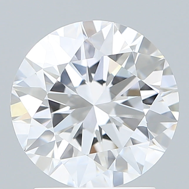 2.10 Carat Round Shaped, Excellent Cut, D Color, VVS2 Clarity, IGI Certified Lab Grown Diamond