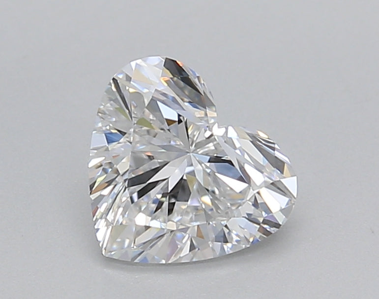 1.01 Carat Heart Shaped, Excellent Cut, D Color, VVS2 Clarity, IGI Certified Lab Grown Diamond