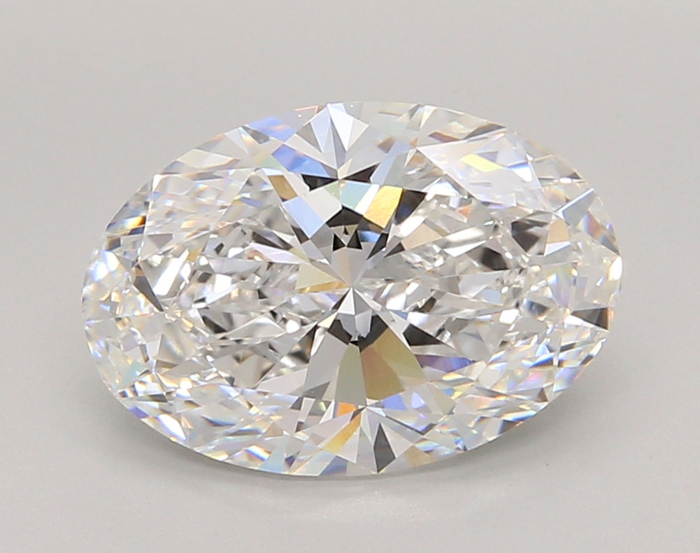 4.04 Carat Oval Shaped, Ideal Cut, D Color, VVS2 Clarity, IGI Certified Lab Grown Diamond