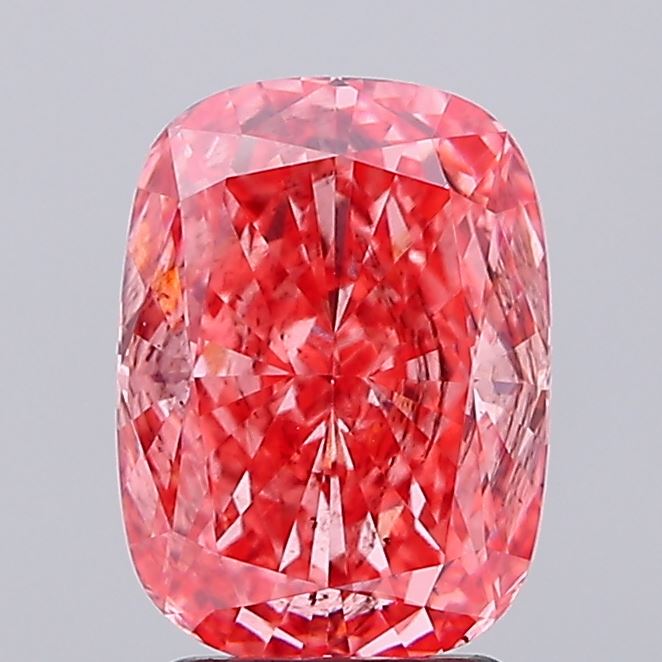 2.77 Carat Cushion Shaped, Ideal Cut, SI2 Clarity, IGI Certified Lab Grown Diamond