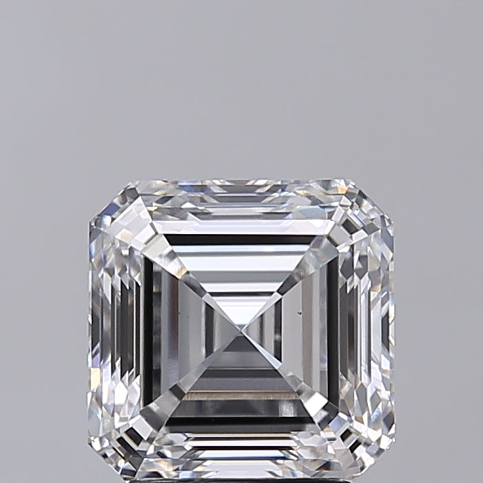 3.00 Carat Asscher Shaped, Very Good Cut, D Color, VS1 Clarity, IGI Certified Lab Grown Diamond