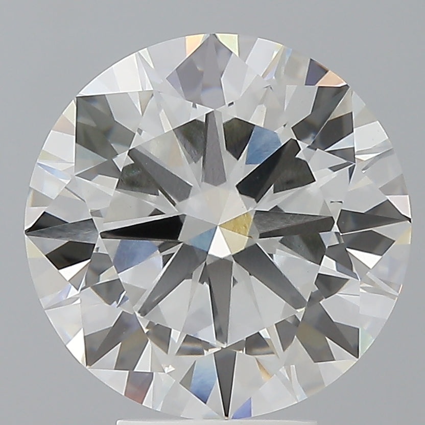 5.56 Carat Round Shaped, Excellent Cut, F Color, VVS2 Clarity, IGI Certified Lab Grown Diamond