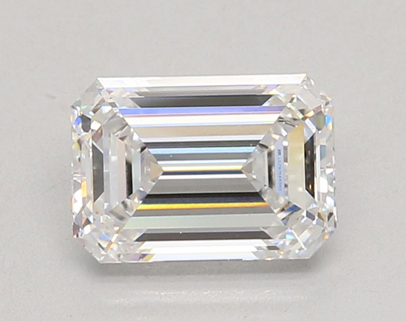 2.06 Carat Emerald Shaped, Ideal Cut, D Color, VVS1 Clarity, IGI Certified Lab Grown Diamond