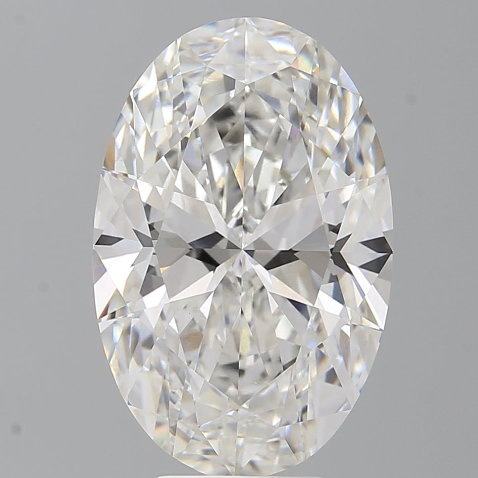 7.09 Carat Oval Shaped, Ideal Cut, F Color, VVS2 Clarity, IGI Certified Lab Grown Diamond