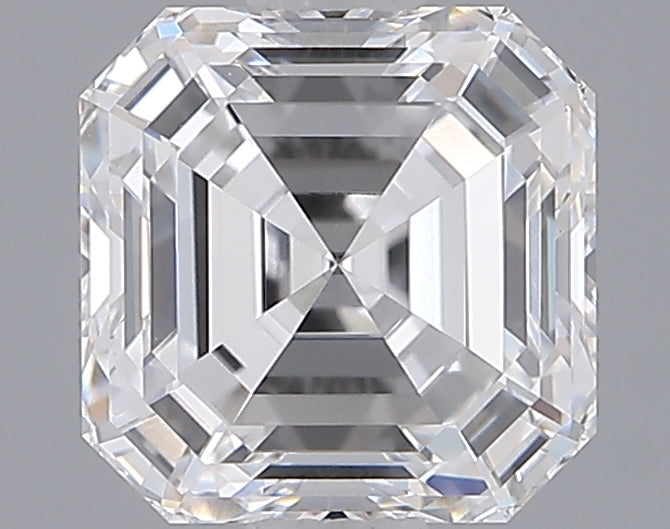 2.05 Carat Asscher Shaped, Ideal Cut, E Color, VVS1 Clarity, IGI Certified Lab Grown Diamond