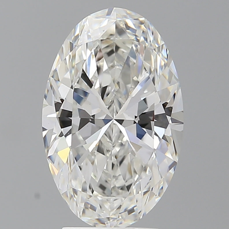 4.04 Carat Oval Shaped, Ideal Cut, F Color, VVS2 Clarity, IGI Certified Lab Grown Diamond