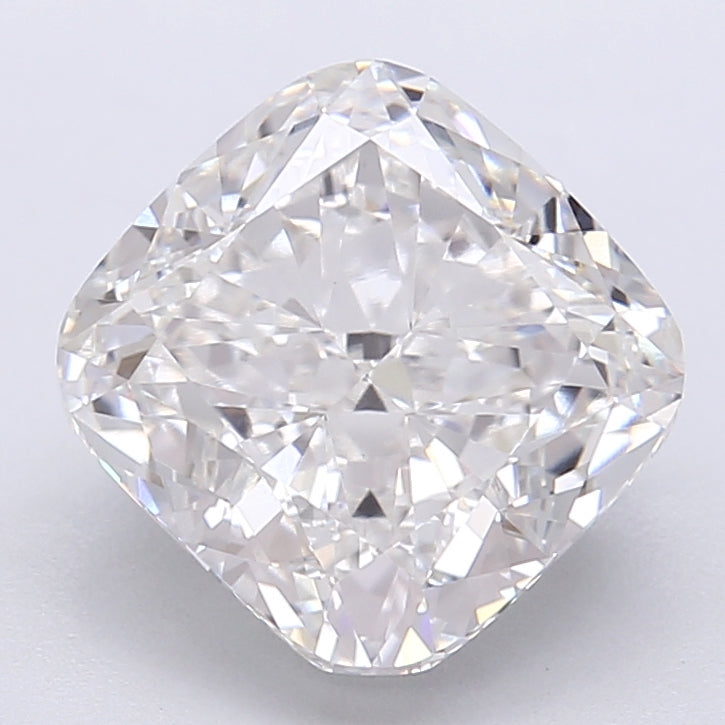 4.53 Carat Cushion Shaped, Very Good Cut, F Color, VVS2 Clarity, IGI Certified Lab Grown Diamond