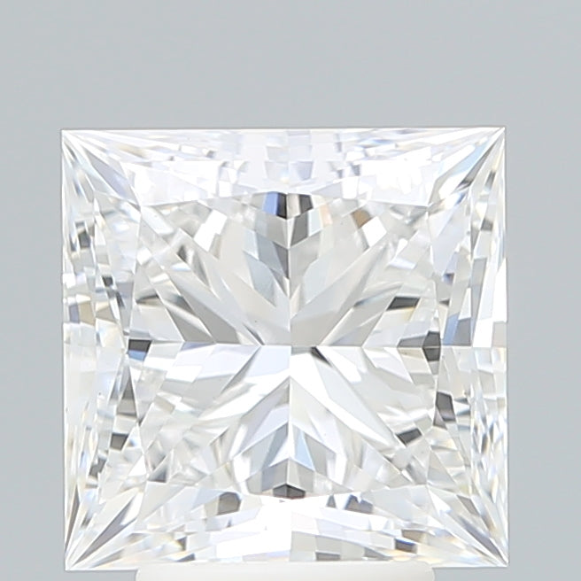 4.54 Carat Princess Shaped, Ideal Cut, E Color, VVS2 Clarity, IGI Certified Lab Grown Diamond