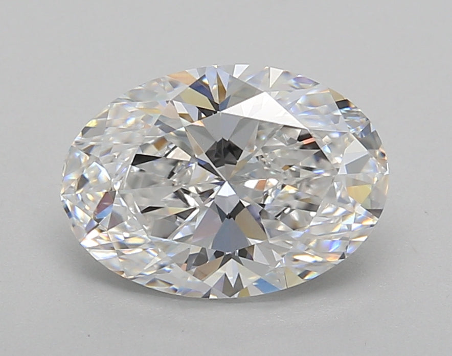 2.01 Carat Oval Shaped, Ideal Cut, E Color, VVS2 Clarity, IGI Certified Lab Grown Diamond