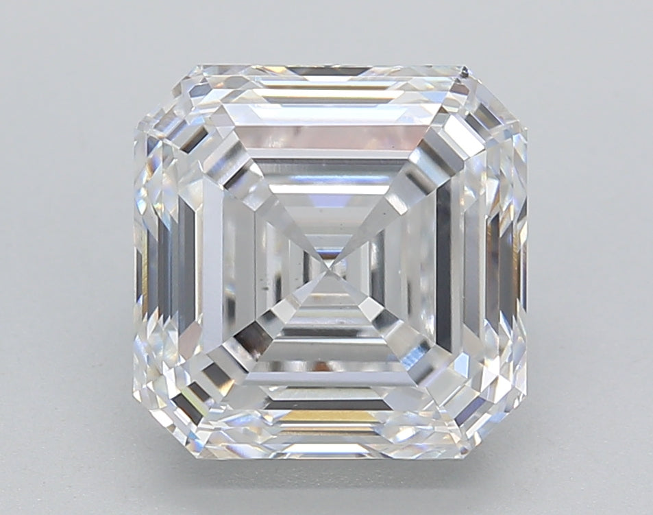 4.01 Carat Asscher Shaped, Ideal Cut, D Color, VS1 Clarity, IGI Certified Lab Grown Diamond