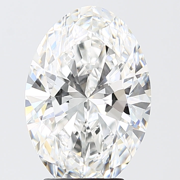 4.04 Carat Oval Shaped, Ideal Cut, E Color, VVS2 Clarity, IGI Certified Lab Grown Diamond