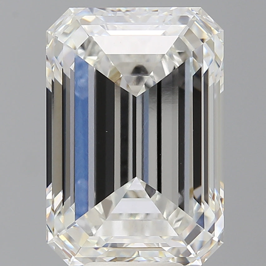 9.58 Carat Emerald Shaped, Ideal Cut, F Color, VVS2 Clarity, IGI Certified Lab Grown Diamond