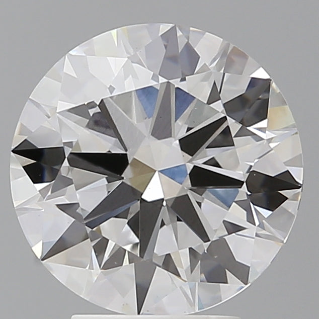 4.02 Carat Round Shaped, Excellent Cut, E Color, VVS2 Clarity, IGI Certified Lab Grown Diamond