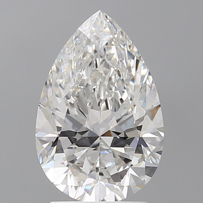 2.53 Carat Pear Shaped, Ideal Cut, E Color, VS1 Clarity, IGI Certified Lab Grown Diamond