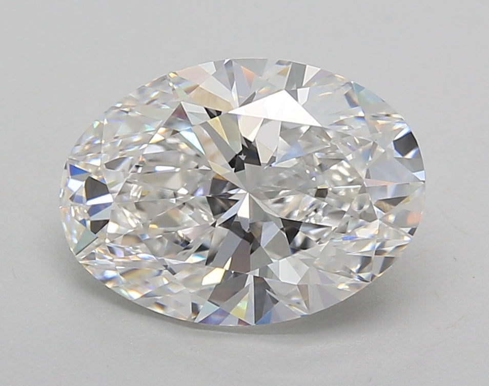 3.00 Carat Oval Shaped, Excellent Cut, E Color, VVS2 Clarity, IGI Certified Lab Grown Diamond