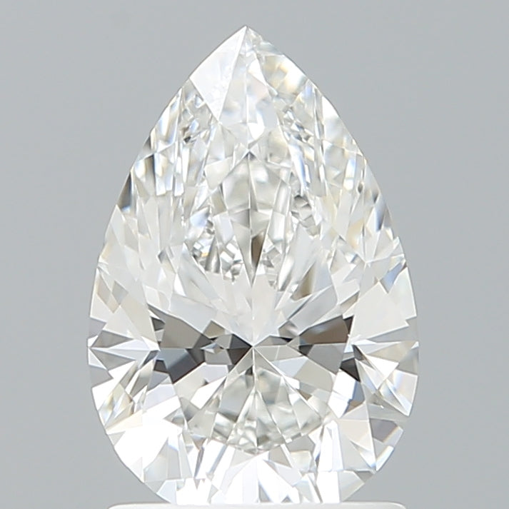 1.51 Carat Pear Shaped, Ideal Cut, E Color, VVS2 Clarity, IGI Certified Lab Grown Diamond