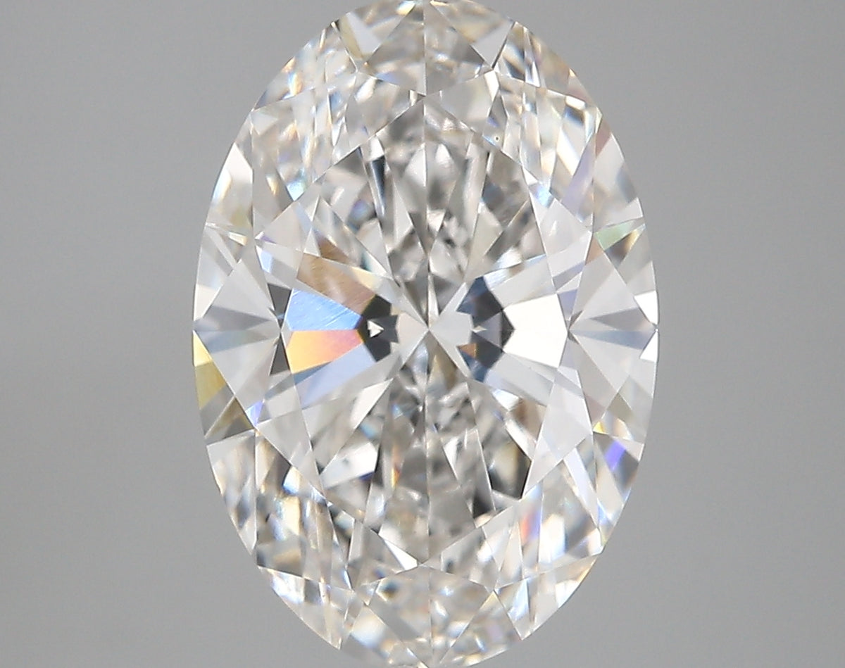 5.01 Carat Oval Shaped, Very Good Cut, F Color, VVS2 Clarity, IGI Certified Lab Grown Diamond