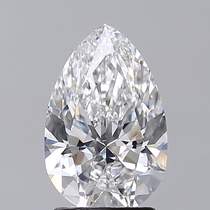 2.01 Carat Pear Shaped, Excellent Cut, E Color, VS1 Clarity, IGI Certified Lab Grown Diamond