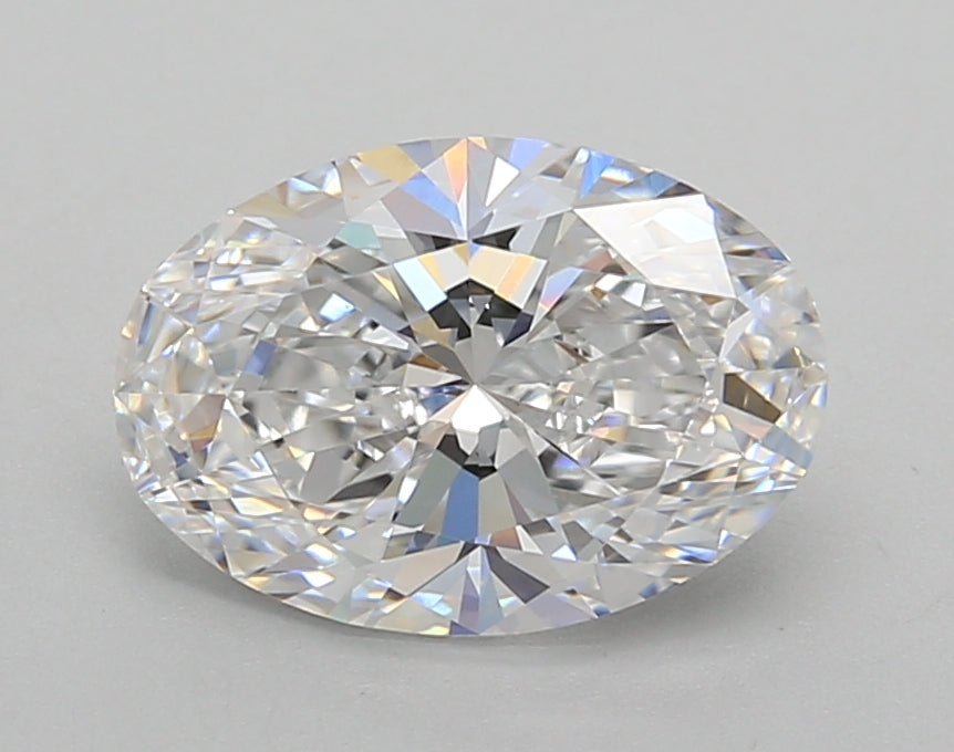 2.01 Carat Oval Shaped, Excellent Cut, D Color, VVS2 Clarity, IGI Certified Lab Grown Diamond