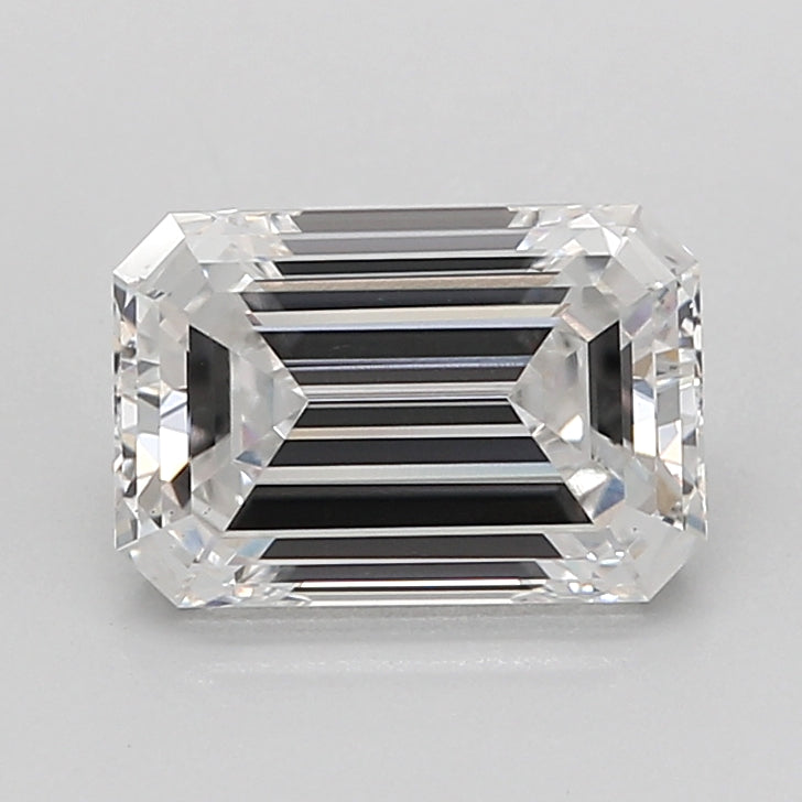 2.05 Carat Emerald Shaped, Ideal Cut, D Color, VS1 Clarity, IGI Certified Lab Grown Diamond