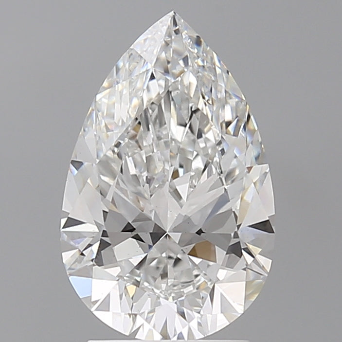 2.56 Carat Pear Shaped, Ideal Cut, E Color, VS1 Clarity, IGI Certified Lab Grown Diamond