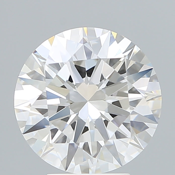 4.14 Carat Round Shaped, Ideal Cut, F Color, VVS2 Clarity, IGI Certified Lab Grown Diamond