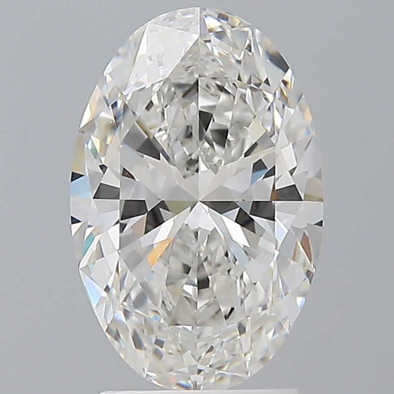2.56 Carat Oval Shaped, Ideal Cut, F Color, VVS2 Clarity, IGI Certified Lab Grown Diamond