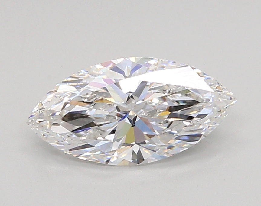 1.51 Carat Marquise Shaped, Ideal Cut, D Color, VVS2 Clarity, IGI Certified Lab Grown Diamond